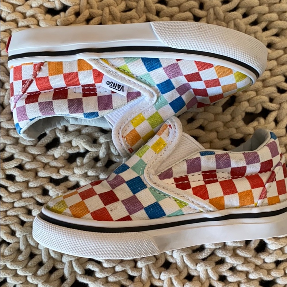 Toddler checkered Vans